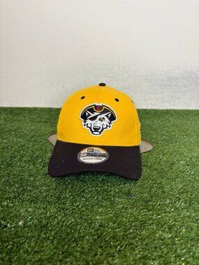 Erie Seawolves hat cap fitted medium M/L yellow black new era 39thirty mens new